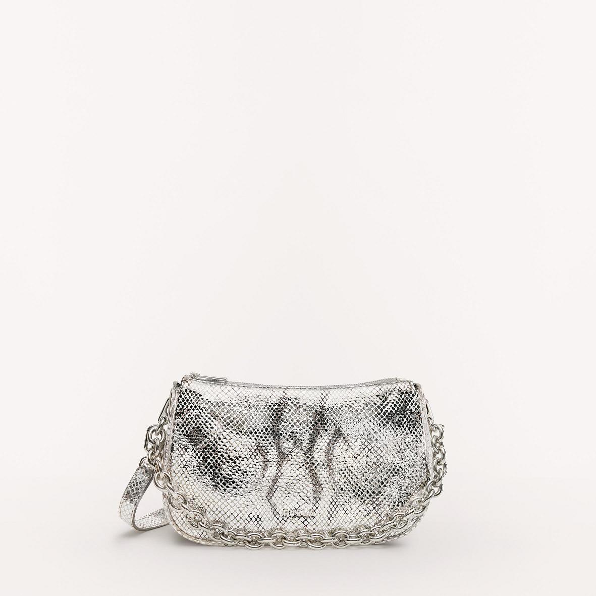 Furla Moon Women Shoulder Bags Silver AY1594830